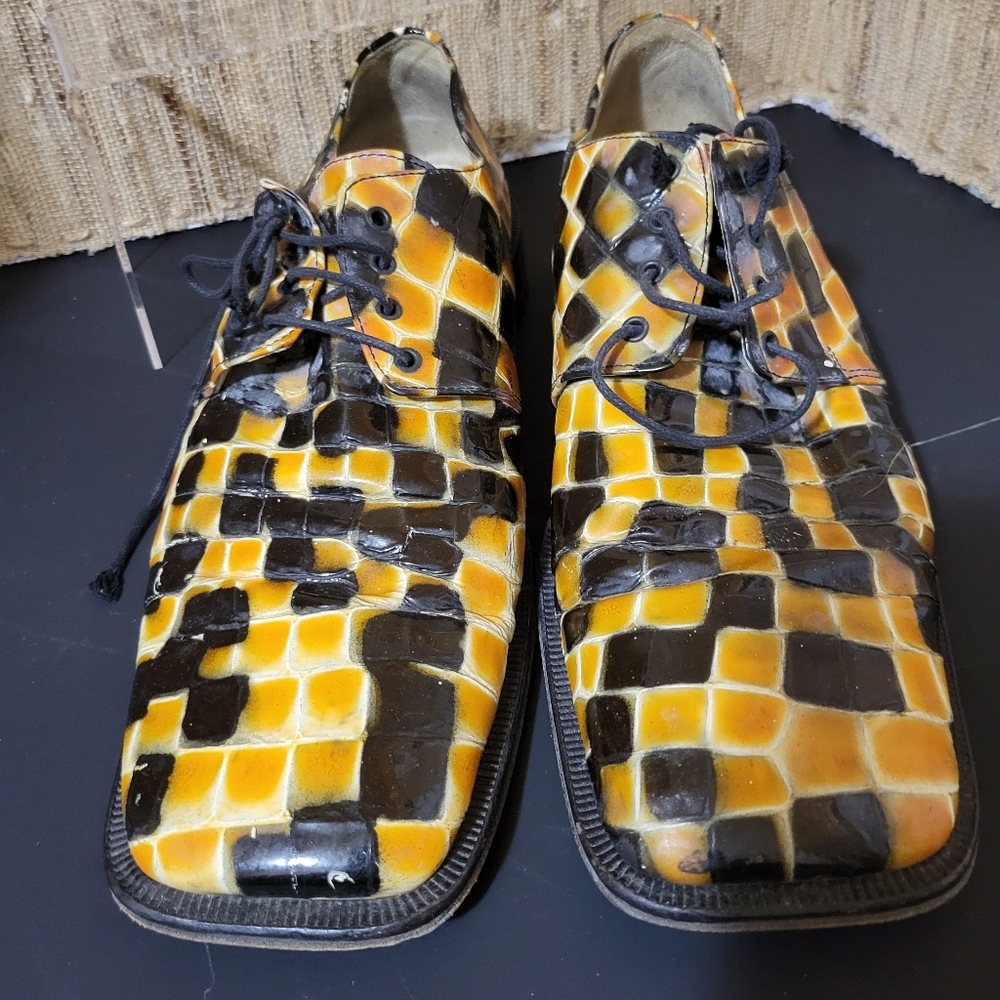 Emilio Franco Couture "Santo" Brown Combo Shoes Men's Size 10